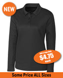 Ladies Clique Spin Eco Performance Pique Long Sleeve Polo