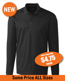 Men's Clique Spin Eco Performance Pique Long Sleeve Polo