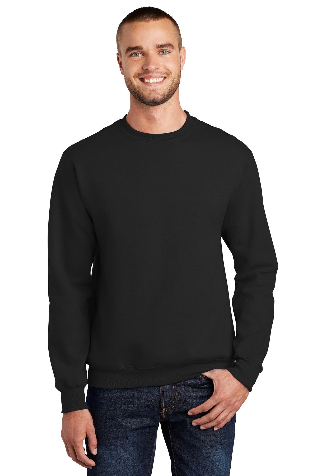 Port & Company® Essential 7.8-Ounce Unisex Fleece Crewneck Sweatshirt