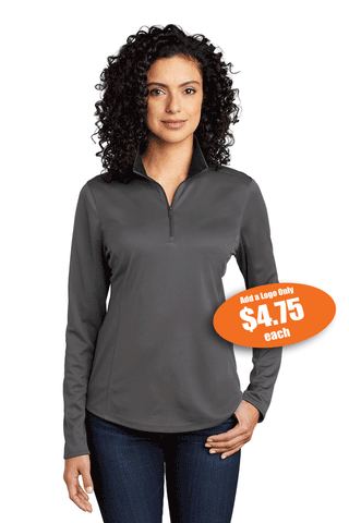 Ladies Port Authority® Silk Touch ™ Performance 1/4-Zip  TM