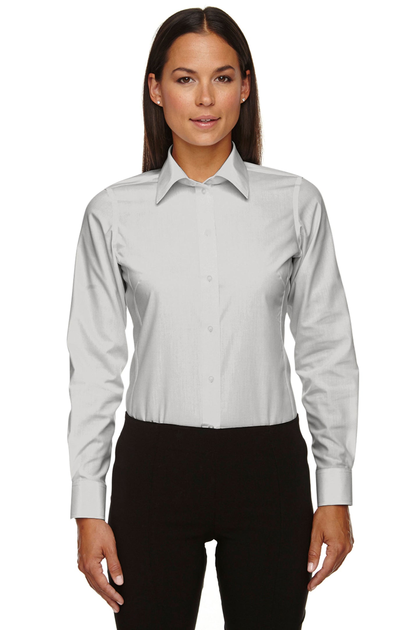 Ladies Devon & Jones Crown Collection Solid Broadcloth